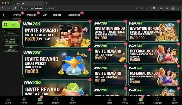 Win 786 Game interface image