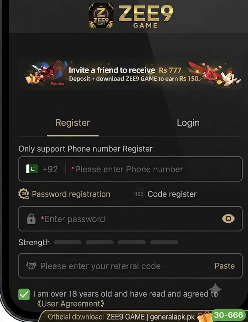 ZEE9 Game interface inage