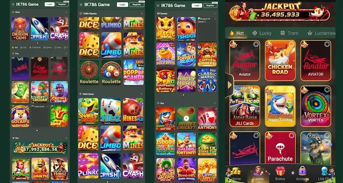 IK786 Game interface image