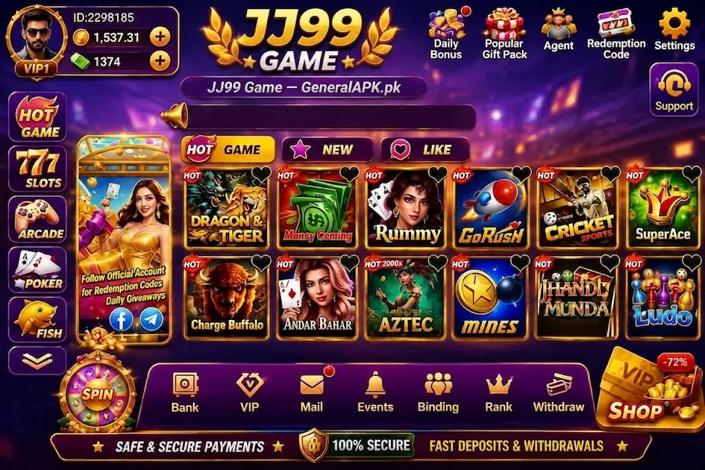 JJ99 Game interface image 