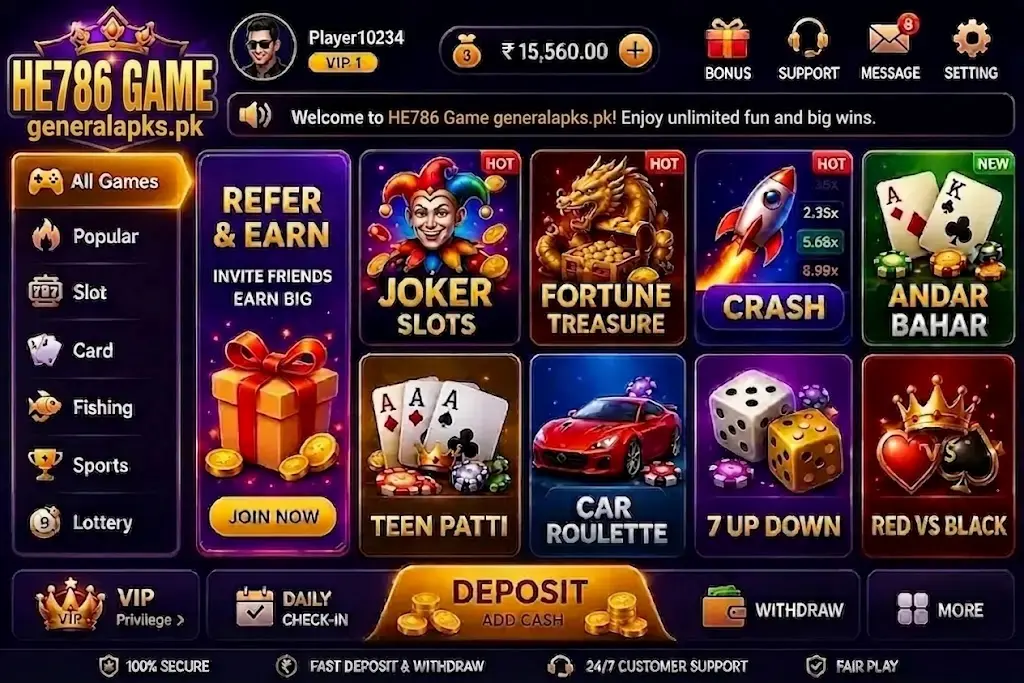 HE786 Game interface image